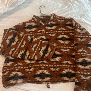 Cropped fleece sweatshirt from American eagle